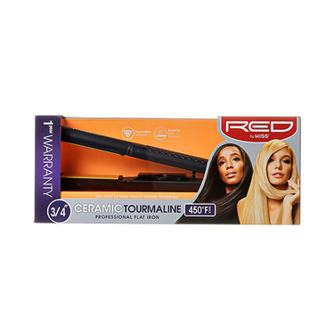 RED by Kiss 3/4” Ceramic Tourmaline Flat Iron - ANNS BEAUTY SUPPLY